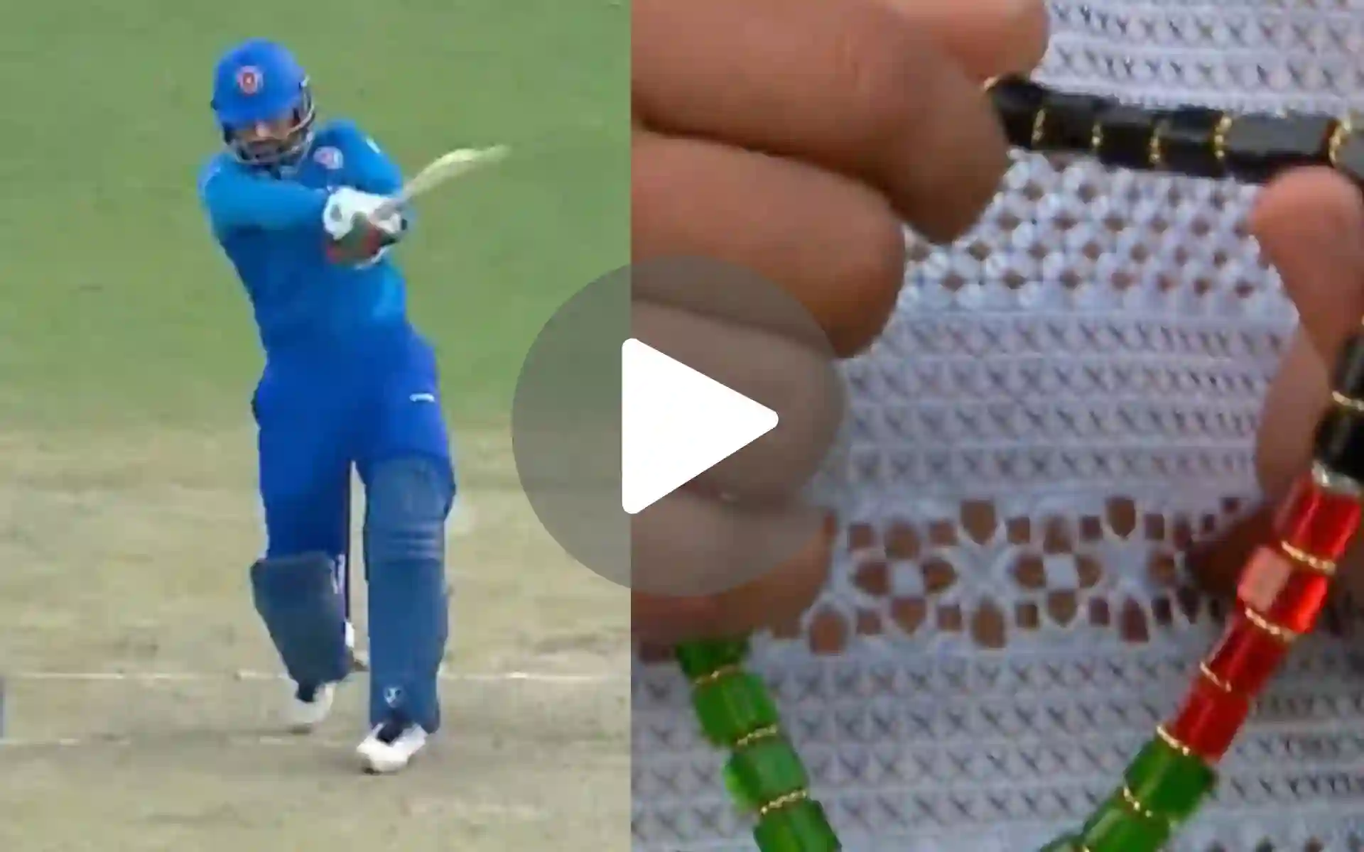 [Watch] Afghanistan Fan Remembers Almighty God As Rashid Khan Throws Away His Wicket